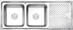 FY-12050A Double Bowl Sink with Drainboard