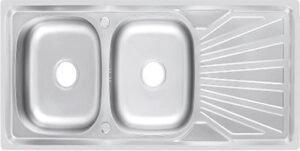 FY-12050L Double Bowl Sink with Drainboard