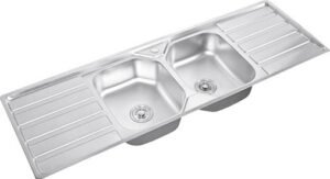 FY-15050B Double Bowl Sink with Drainboard
