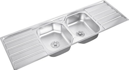 FY-15050B Double Bowl Sink with Drainboard
