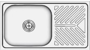 FY-7545B Single Bowl Sink with Drainboard
